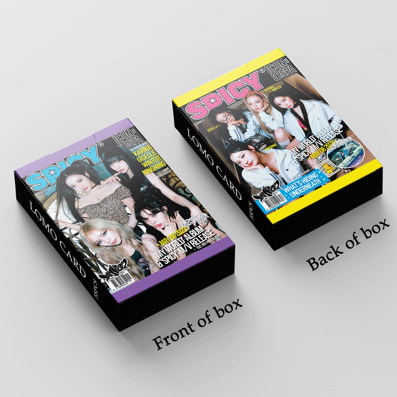 Amazon.co.jp: PYAJUU aespa フォトカード 55枚 Aespa Spicy アルバム